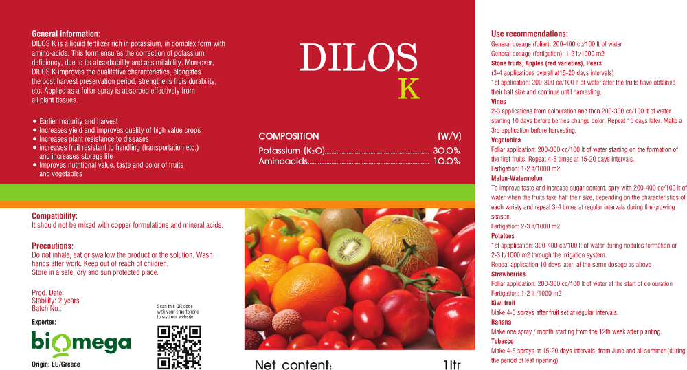 Dilos K Label